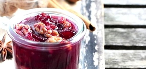 Варенье из слив с грецкими орехами