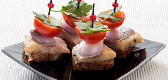 Пирамидки с селедкой