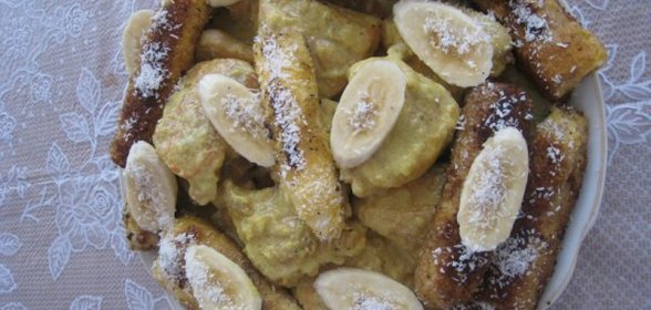 Курица с бананами