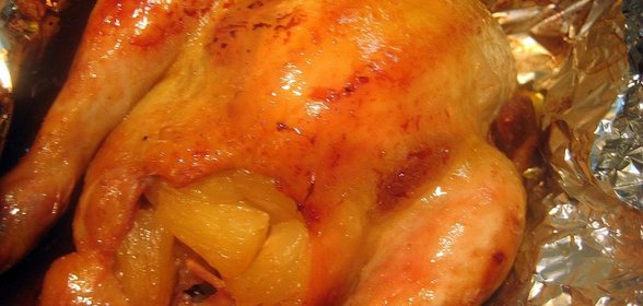 Желтые цыплята Буржуйские с ананасами