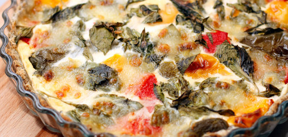 Пирог с разноцветным перцем