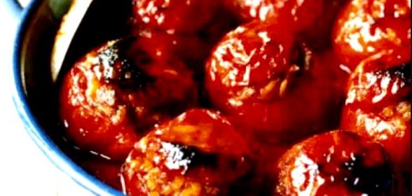 Фаршированные запеченные помидоры