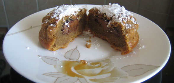 Кофейные кексики с начинкой