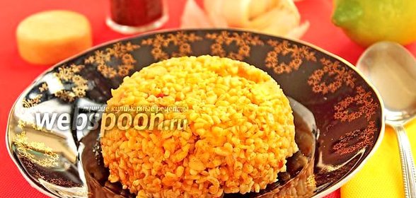Плов из булгура с курицей