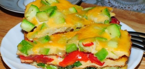 Яичница с зеленью