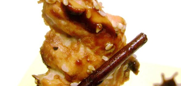 Пикантная кета в ананасовом соусе