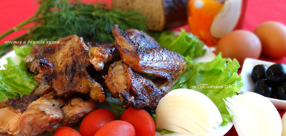 Шампиньон с уксусом и луком