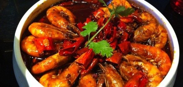 Креветки в остром соусе