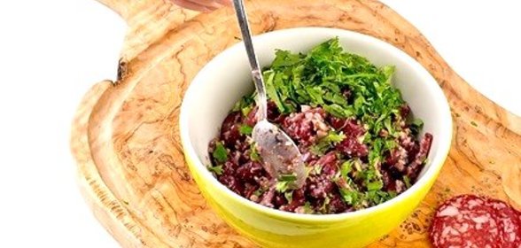 Лобио из консервированной красной фасоли