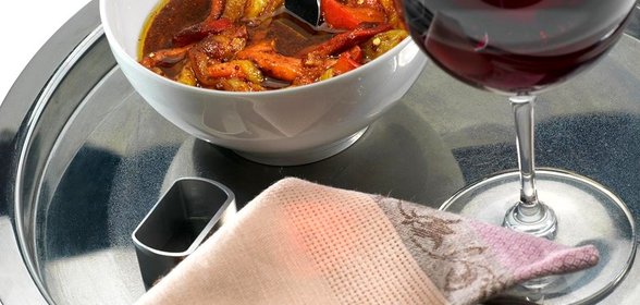 Салат из печеных перцев с бальзамическим уксусом