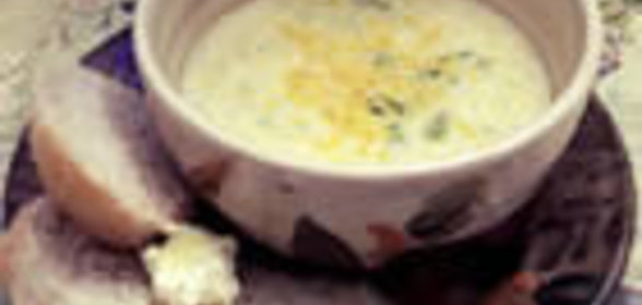 Суп из брокколи с сыром