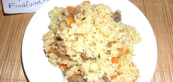 Плов из говядины в мультиварке