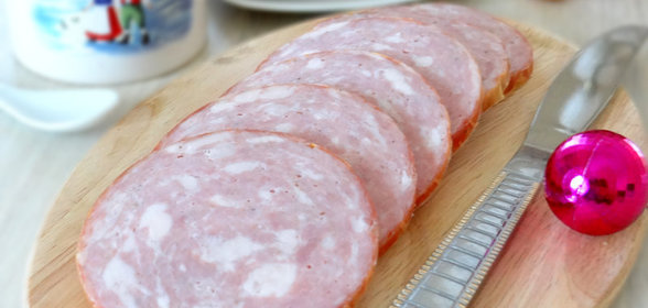 Простая свиная колбаса Вкусная