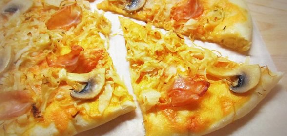 Пицца с квашеной капустой а ля Рус