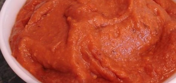 Баклажанная или кабачковая икра из запеченных овощей в мультиварке