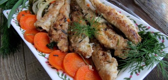 Корюшка в белом маринаде