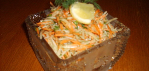 салат из кольраби с морковью