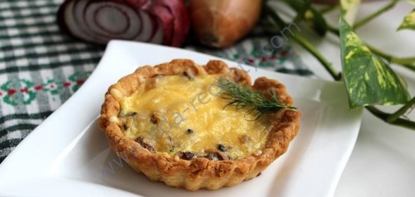 Тарталетки с грибами и сыром