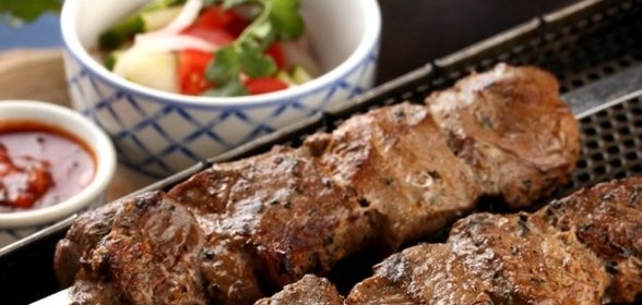 Шашлык из телятины с уксусом