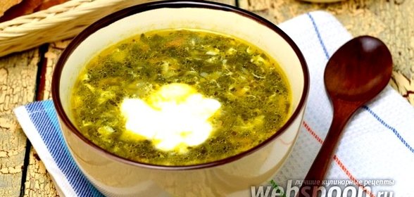 Суп из консервированного щавеля в мультиварке