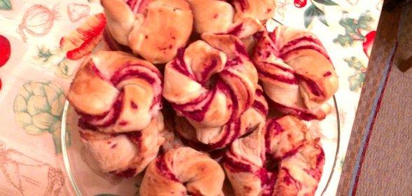 Веночки с клюквенным джемом