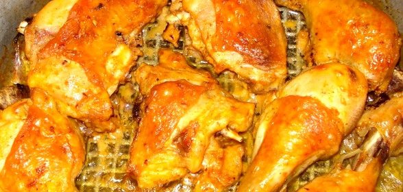 Курица с аджикой и майонезом