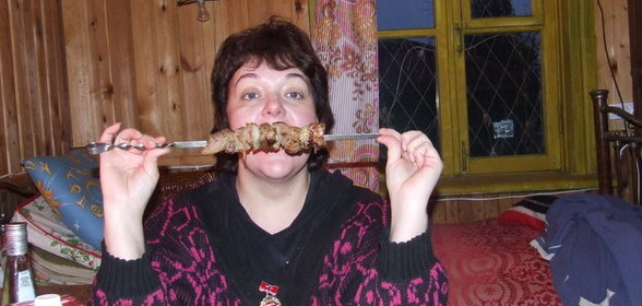 шашлык в остром маринаде с красным луком