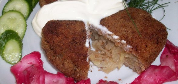 Зразы манные с капустой