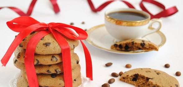 Кофейное печенье с шоколадными каплями