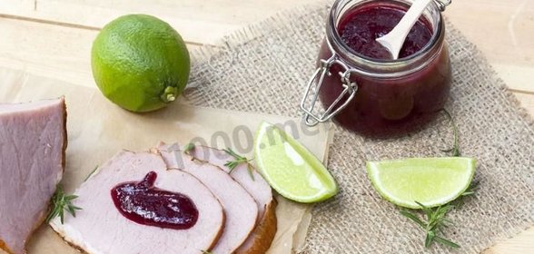 Соус из вишни к мясу на зиму
