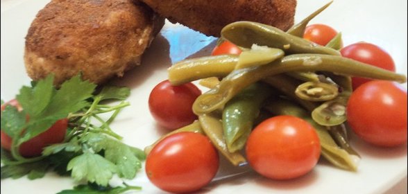 Котлеты из трески с ароматным маслом