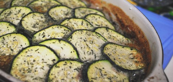 Запеканка с фаршем и цукини