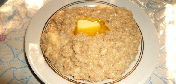 Овсяная каша с сыром