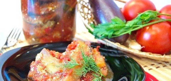 Баклажаны в томате на зиму