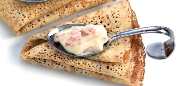 Сырный соус с ветчиной