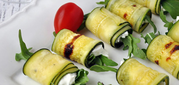 Рулетики из цукини с рикоттой