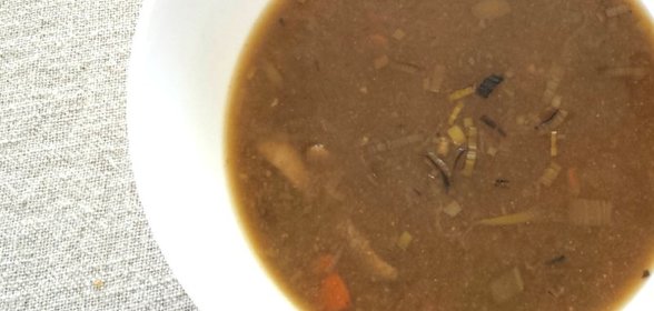 Постный грибной суп из замороженных грибов