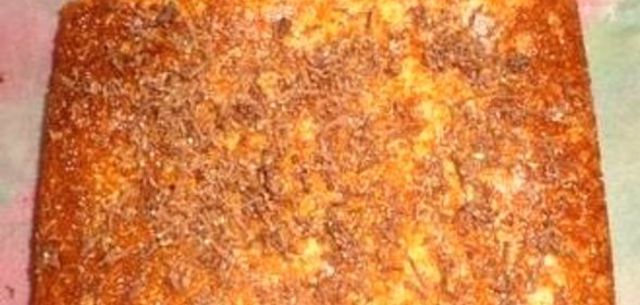 Пирог с маком и яблочным повидлом