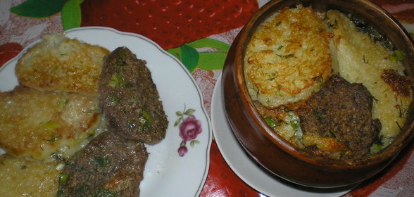 Деруны в горшочках