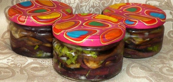 Жареные баклажаны с петрушкой и чесноком на зиму