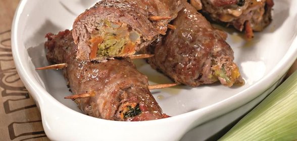 Рулетики с овощами