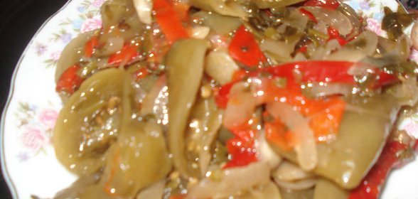 зелённые памидоры на зиму