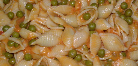 паста с горошком