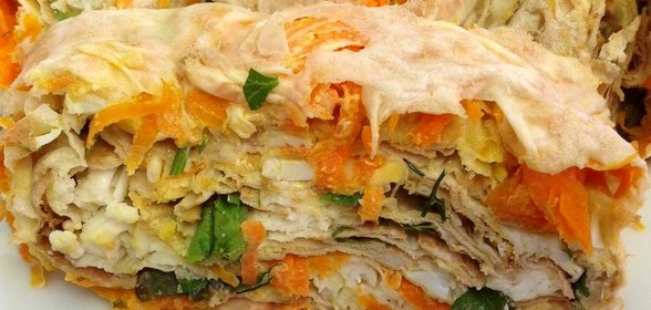 Лаваш-рулет с вкусной начинкой