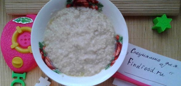 Овсяная кашка с маслом для деток