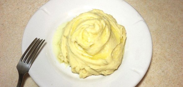 Пюре из гороха и картофеля