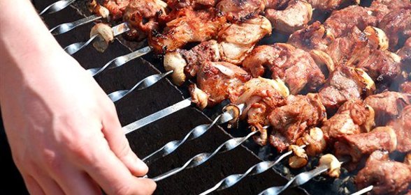 Шашлык в мятном маринаде