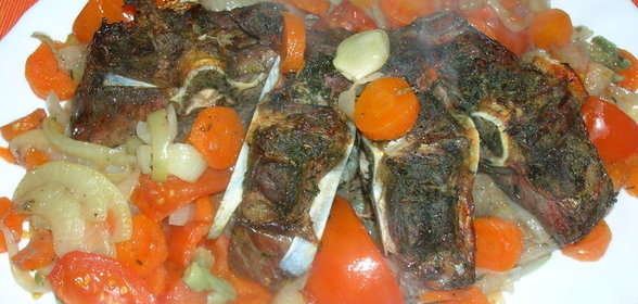 Седло барашка запеченное или баранина для ленивых