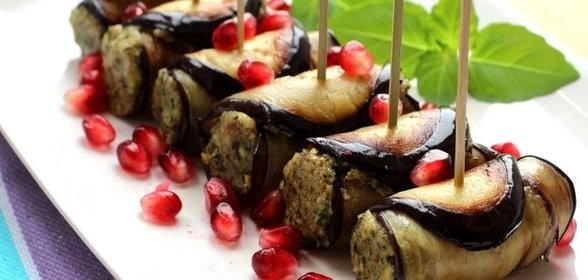 Баклажаны по-грузински с соусом сациви