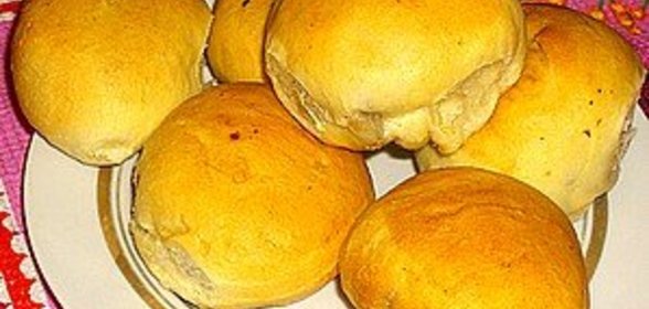 Пирожки с грибами и фасолью. Постные